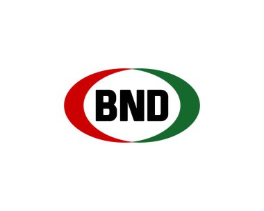 BND logo tasarım vektör şablonu. BND