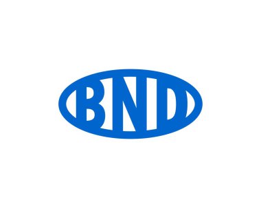BND logo tasarım vektör şablonu. BND