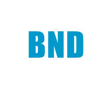 BND logo tasarım vektör şablonu. BND