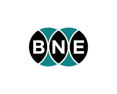BNE logo tasarım vektör şablonu. BNE