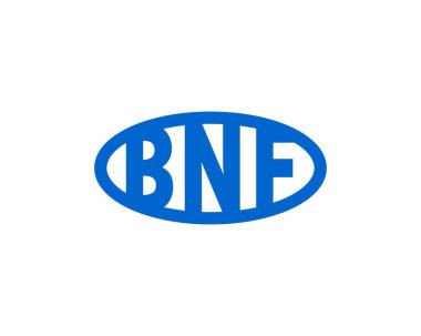 BNF logo tasarım vektör şablonu. BNF