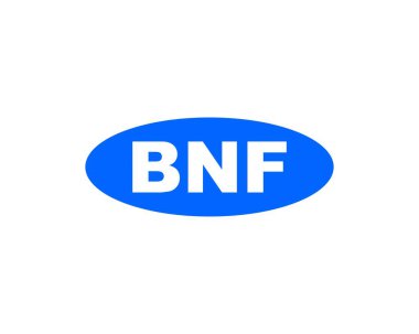BNF logo tasarım vektör şablonu. BNF