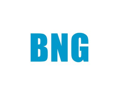 BNG logo tasarım vektör şablonu. BNG