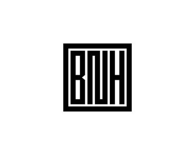 BNH logo tasarım vektör şablonu. BNH