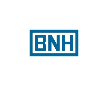 BNH logo tasarım vektör şablonu. BNH