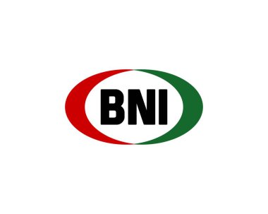 BNI logo tasarım vektör şablonu. BNI