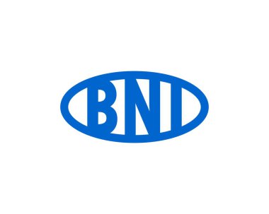 BNI logo tasarım vektör şablonu. BNI