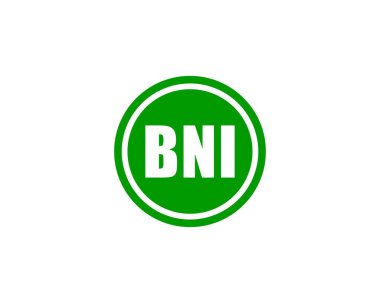 BNI logo tasarım vektör şablonu. BNI