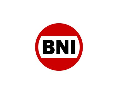 BNI logo tasarım vektör şablonu. BNI