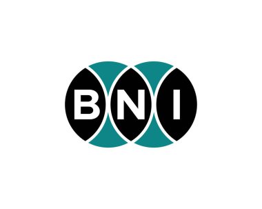 BNI logo tasarım vektör şablonu. BNI