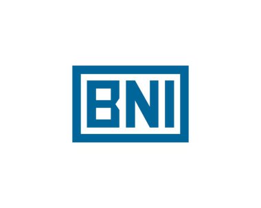 BNI logo tasarım vektör şablonu. BNI