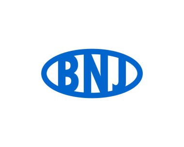 BNJ logo tasarım vektör şablonu. BNJ