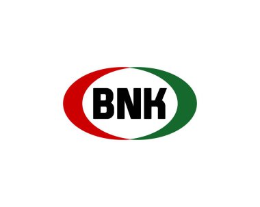 BNK logo tasarım vektör şablonu. BNK