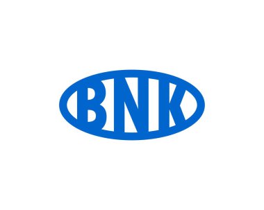 BNK logo tasarım vektör şablonu. BNK