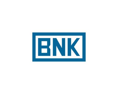 BNK logo tasarım vektör şablonu. BNK