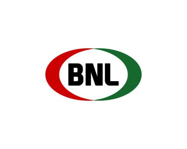BNL Logo tasarım vektör şablonu. BNL