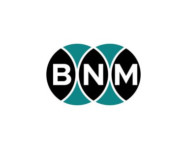BNM logo tasarım vektör şablonu. BNM