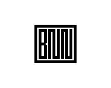 BNN Logo tasarım vektör şablonu. BNN