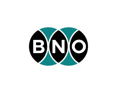 BNO logo tasarım vektör şablonu. BNO