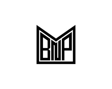 BNP logo tasarım vektör şablonu. BNP