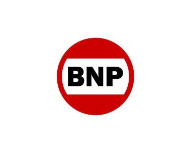 BNP logo tasarım vektör şablonu. BNP
