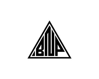 BNP logo tasarım vektör şablonu. BNP