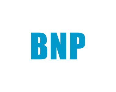 BNP logo tasarım vektör şablonu. BNP