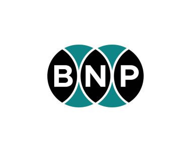 BNP logo tasarım vektör şablonu. BNP
