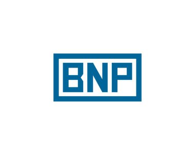 BNP logo tasarım vektör şablonu. BNP
