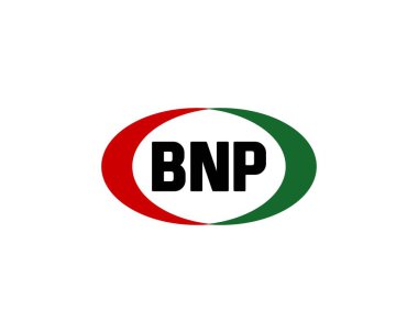 BNP logo tasarım vektör şablonu. BNP