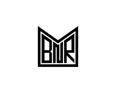 BNR logo tasarım vektör şablonu. BNR