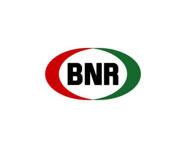 BNR logo tasarım vektör şablonu. BNR