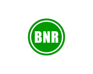 BNR logo tasarım vektör şablonu. BNR