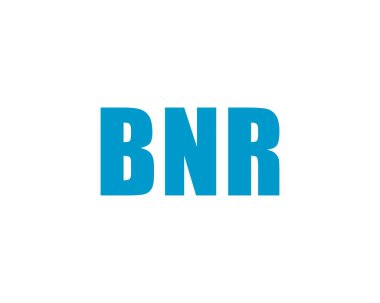 BNR logo tasarım vektör şablonu. BNR