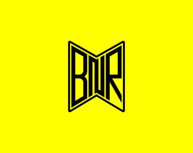 BNR logo tasarım vektör şablonu. BNR