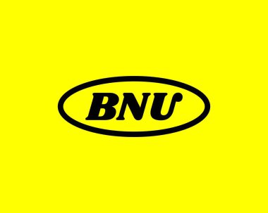 BNU Logo tasarım vektör şablonu. BNU