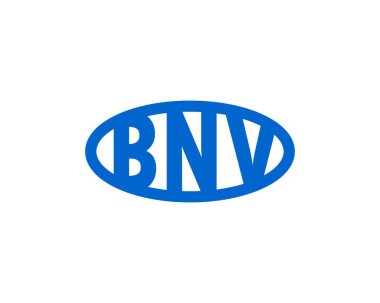 BNV Logo tasarım vektör şablonu. BNV