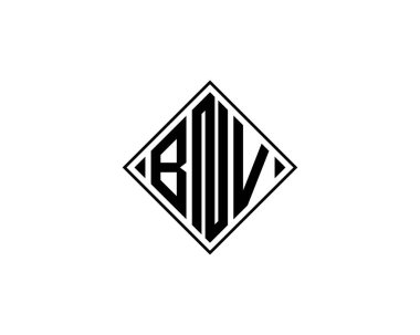 BNV Logo tasarım vektör şablonu. BNV