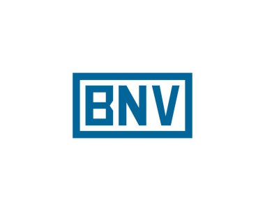 BNV Logo tasarım vektör şablonu. BNV