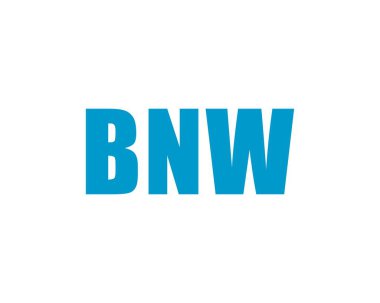 BNW logo tasarım vektör şablonu. BNW