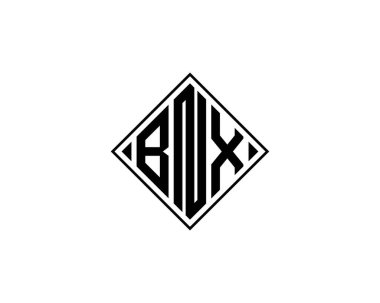 BNX logo tasarım vektör şablonu. BNX