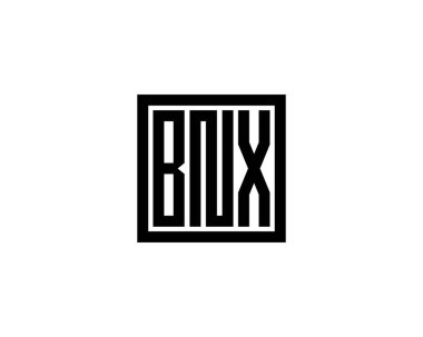 BNX logo tasarım vektör şablonu. BNX