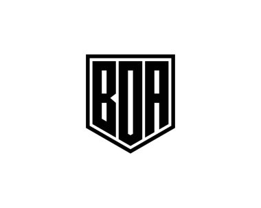 BOA logo tasarım vektör şablonu. BOA