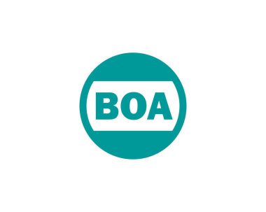 BOA logo tasarım vektör şablonu. BOA