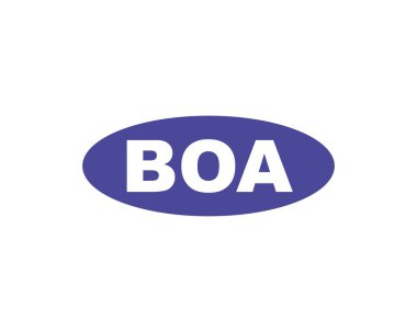 BOA logo tasarım vektör şablonu. BOA