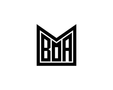 BOA logo tasarım vektör şablonu. BOA