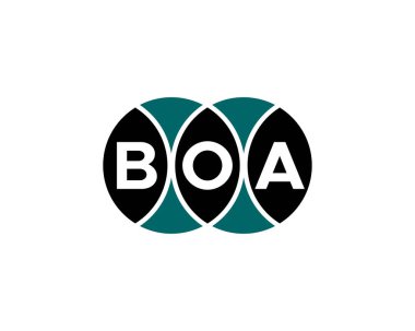 BOA logo tasarım vektör şablonu. BOA