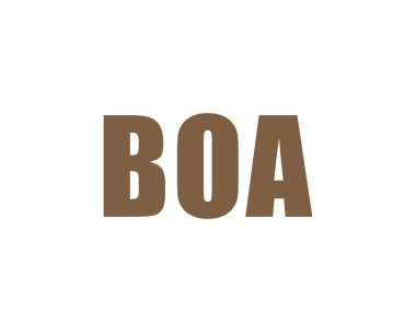 BOA logo tasarım vektör şablonu. BOA