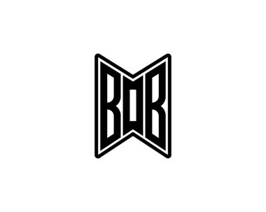 BOB Logo tasarım vektör şablonu. BOB