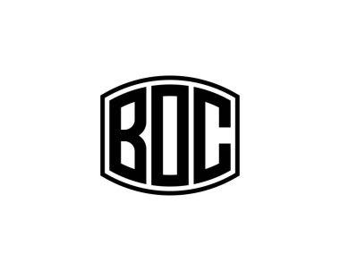 BOC Logo tasarım vektör şablonu. BOC